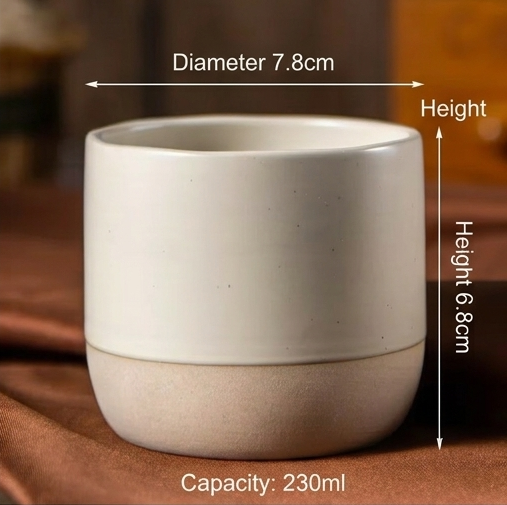 Vintage Coffee Mug 100ml 180ml 230ml ceramics Tea cup Japanese-style cafes Drinkware Stoneware Espresso for Restaurants Hotels