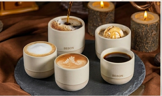 Vintage Coffee Mug 100ml 180ml 230ml ceramics Tea cup Japanese-style cafes Drinkware Stoneware Espresso for Restaurants Hotels