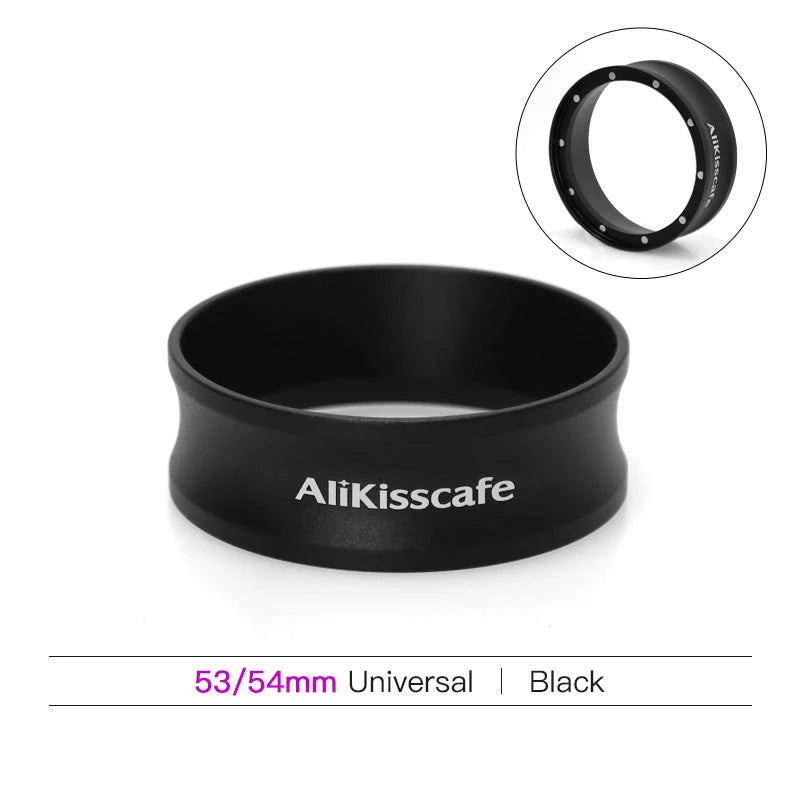 AliKisscafe Coffee Dosing Ring Magnetic Espresso Funnel 51mm 53mm 58mm Delonghi Breville Portafilter Accessories Barista Tools