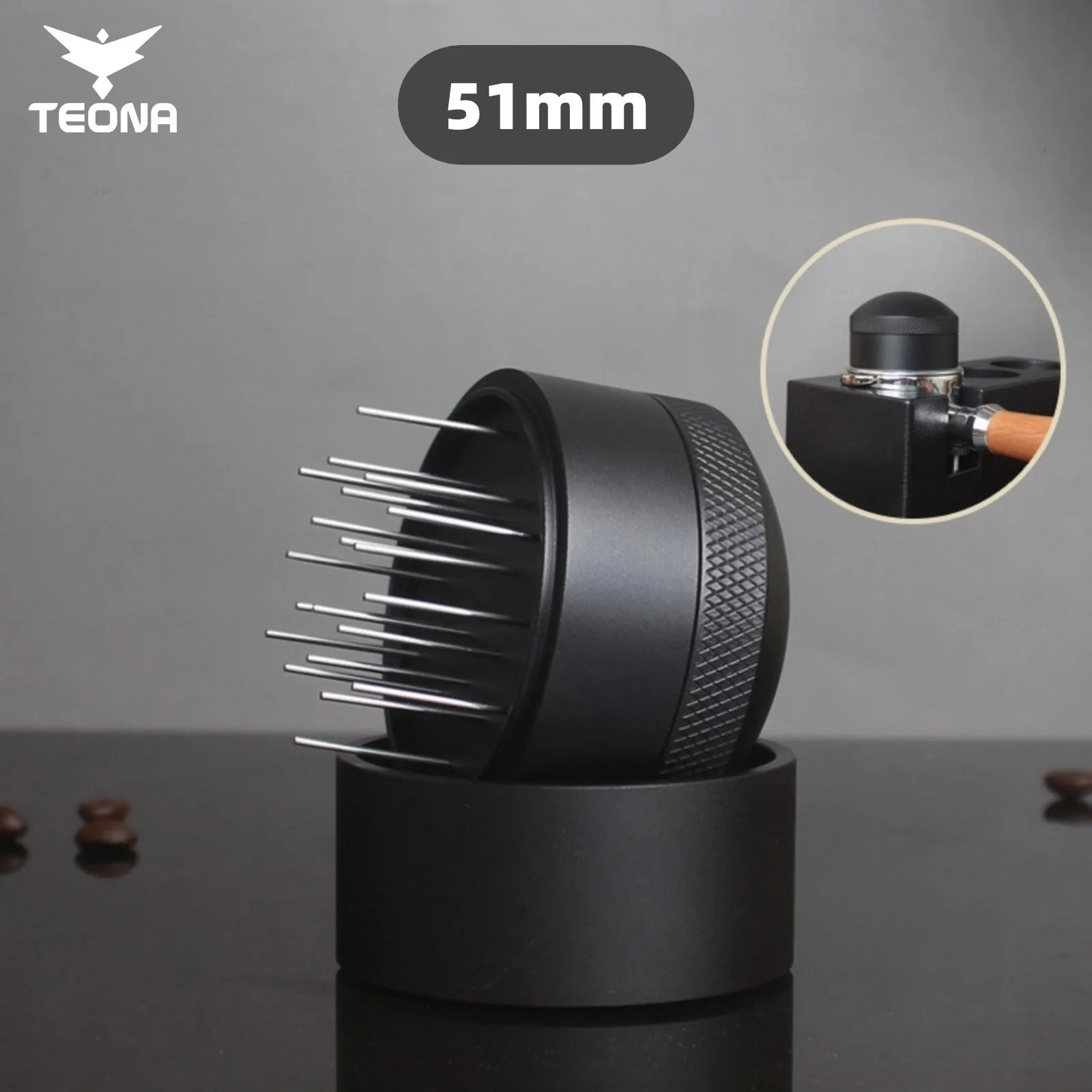 Teona Espresso Stirrer WDT Tool, Espresso Distribution Tool for 51mm 54mm 53mm 58mm Portafilter, Coffee Powder Stirring Tool