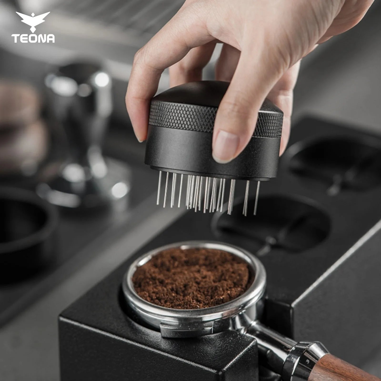 Teona Espresso Stirrer WDT Tool, Espresso Distribution Tool for 51mm 54mm 53mm 58mm Portafilter, Coffee Powder Stirring Tool