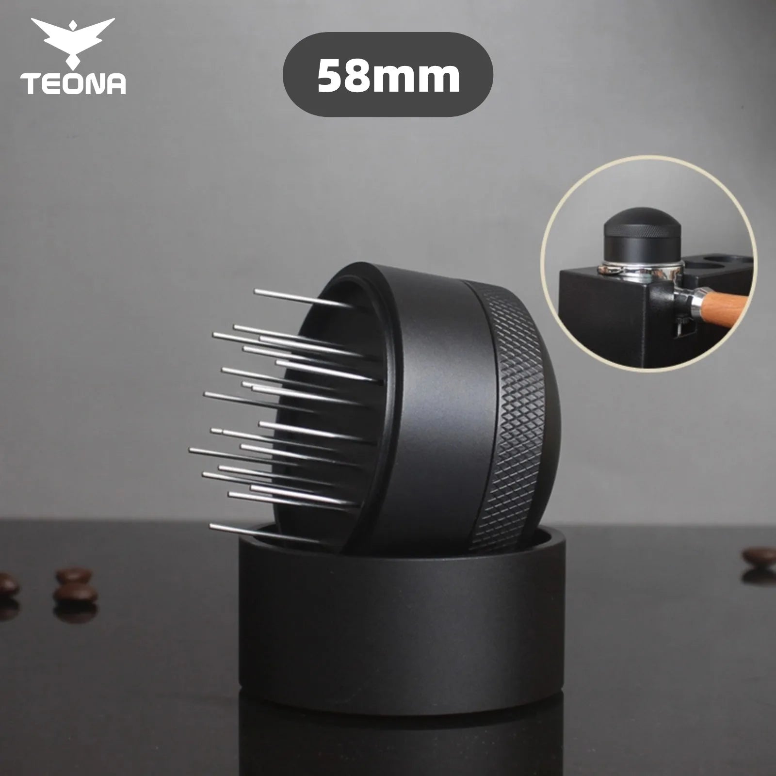 Teona Espresso Stirrer WDT Tool, Espresso Distribution Tool for 51mm 54mm 53mm 58mm Portafilter, Coffee Powder Stirring Tool