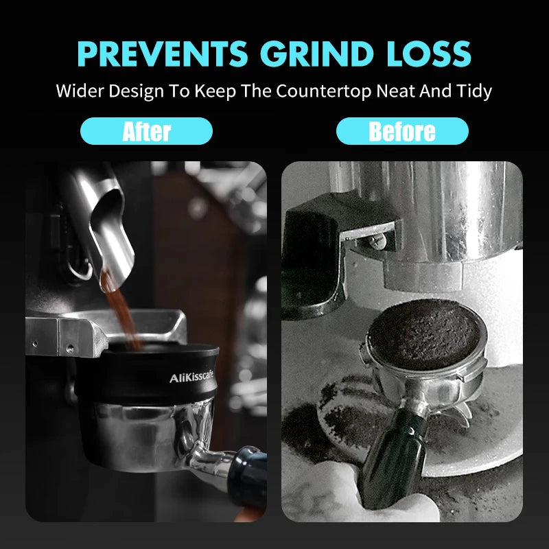 AliKisscafe Coffee Dosing Ring Magnetic Espresso Funnel 51mm 53mm 58mm Delonghi Breville Portafilter Accessories Barista Tools