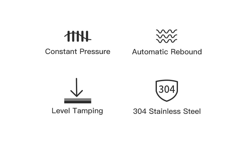 AliKisscafe Coffee Tamper Impact 4 Spring Constant Pressure 30lb 51mm 53.3mm 58.5mm For Breville Espresso Accsesory Barista Tool